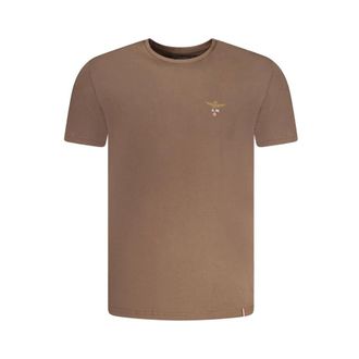 Aeronautica Tops, Heren, Bruin, 2Xl, Katoen, Outdoor T-Shirt