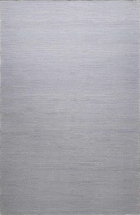 Green Looop Alfombra kilim de algodón tejida a mano, gris claro 80x150