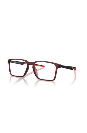Ferrari 56mm Rectangle optical glasses in Red at Nordstrom