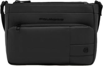 Piquadro Waterbestendige Crossbody Tas met RFID-bescherming - Heren - Schoudertassen - Zwart - ONE Size - Polyester - Tassen