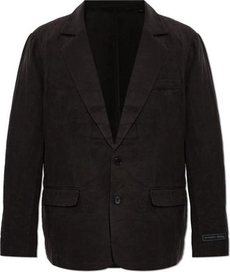 AllSaints Marko Relaxed Fit Blazer - Heren - Blazers - Zwart - 3XS - Polyester - Jassen