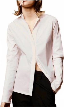 Lareida Catharina Long Sleeve Button Down Shirt In White