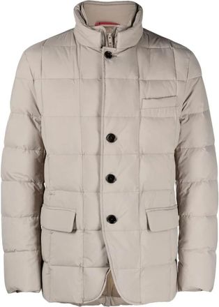 Fay Beige Winterjas - Heren - Winterjassen - Beige - XL - Leer - Jassen