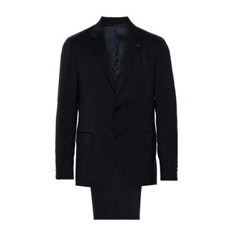 Lardini Single Breasted Suits, male, Black, Size: 2XL Special Line Drop 7 Jacket
