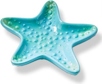 Tag Starfish Earthenware Trinket Dish Decorative Box Multi 5.5 x 5.38 x 0.75 in in Blue at Nordstrom