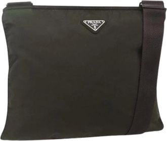 Prada Pre-owned Cross Body Bags, female, Green, Size: ONE SIZE Pre-owned Vintage Shoulder Bag