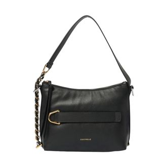 Coccinelle Shoulder Bags, female, Black, Size: ONE SIZE Puffy Smooth Lea