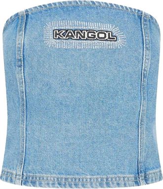 Kangol Denim bandeau-tubetop voor dames (Blauw)