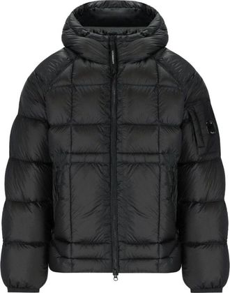 C.P. Company D.d. Shell Hooded Down Jacket - Heren - Gewatteerde jassen - Zwart - 2XL - Polyester - Jassen