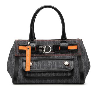 Dior Pre-owned Dior Diorissimo Trotter Denim Flight Handle Bag Ladies WE7G70FKOPZK0TOK
