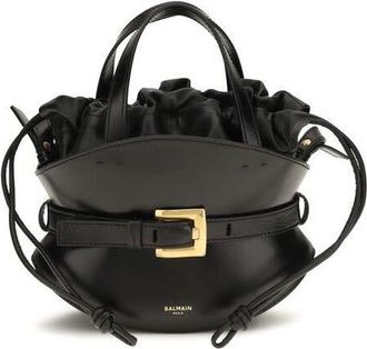 Balmain Shuffle Shoulder Bag Black