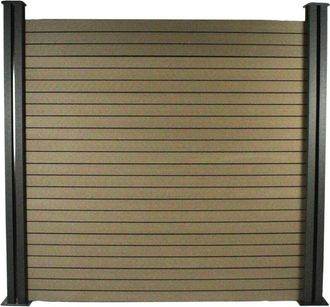 Habitat et Jardin Kit De Valla 4.8m Composite - Kit De Fijaci&oacute;n - Marron