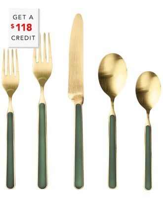 Mepra 20Pc Fantasia Ice Flatware Set With $118 Credit