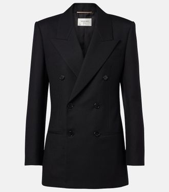 Saint Laurent Double-breasted wool blazer