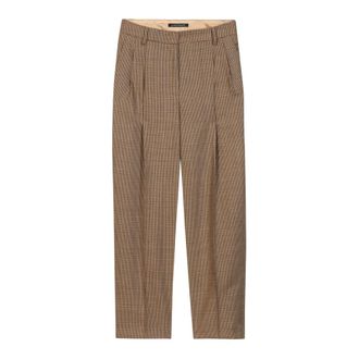 Luisa Cerano Pantaloni Tapered Glen Check - - Trousers - Donna - Marrone - L