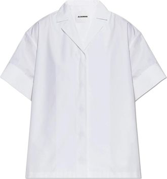 Jil Sander Overhemd met rugcoupenaden - Dames - Overhemden - Wit - XS - Katoen - Overhemden