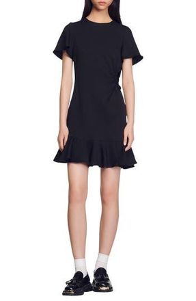 Sandro Tessa Fit & Flare Dress in Black at Nordstrom Rack, Size 1 (Fits Like 2-4 Us) / 36 Eu