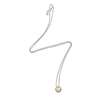 David Yurman Sterling Silver 18k Gold Petite Chatelaine Pendant Necklace
