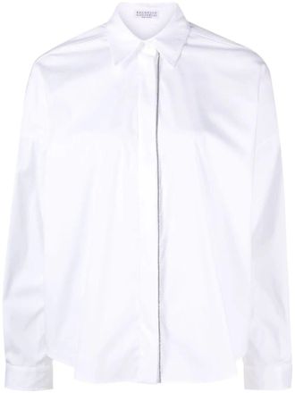 Brunello Cucinelli Blouse With Monili Trim