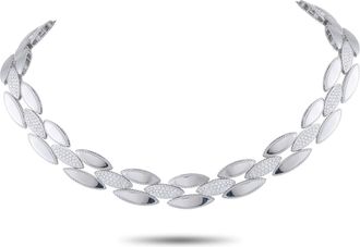 Roberto Coin 18K White Gold 2.50ct Diamond Choker Necklace RC05-040826