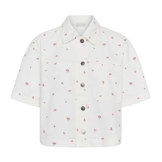 Kaffe Camisa KCflorina - Blouses & Shirts - Mujer - Blanco - 3XL