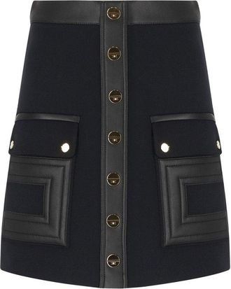 Elisabetta Franchi GONNA MINI NERA ELISABETTA FRANCHI