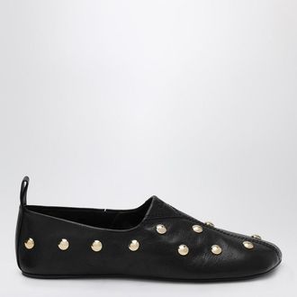 Chlo&eacute; Black Rita ballerinas in studded leather