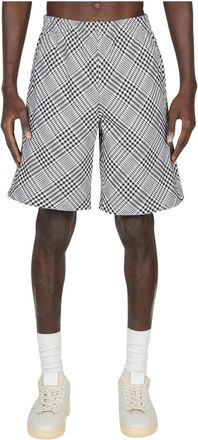 Noma t.d. Geruite Elastische Taille Katoenen Shorts - Heren - Korte Broeken - Zwart - L - Katoen - Korte Broeken