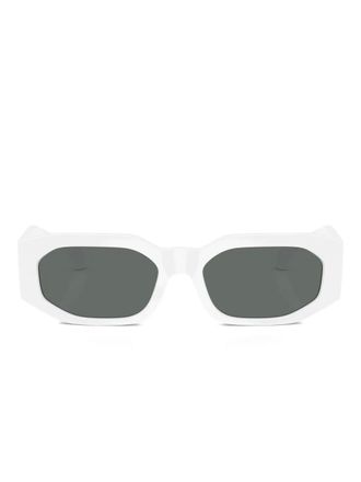 Versace geometric-frame sunglasses - White