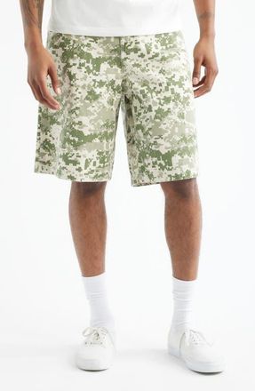Vans Pixel Camo Cotton Canvas Shorts in Digital Camo at Nordstrom, Size 32