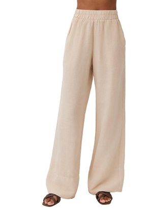 Bella Dahl Linen-Blend Wide Leg Pant