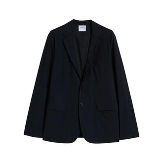 Aspesi Blazers, male, Blue, Size: L Americana Nylon Stretch Blazer