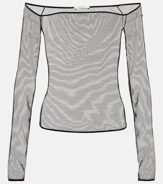 Nensi Dojaka Sheer long sleeve top