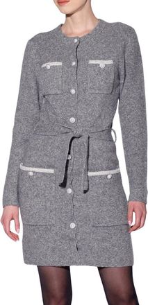 Walter Baker Beth Button Front Sweater Dress in Heather Grey at Nordstrom Rack, Size X-Small