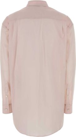Jil Sander Womens Lightweight Cotton Muslin Shirt Pink