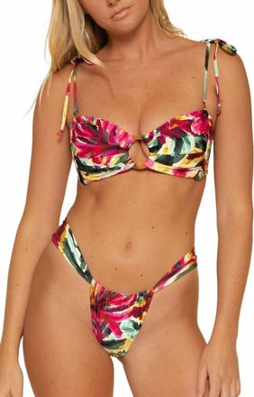 Montce Swim Sandra Low-Rise Bikini Bottom In Isla Floral