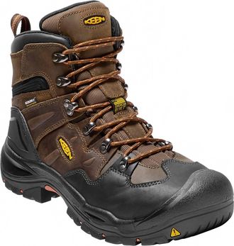 Keen Mens Waterproof Steel Safety Toe Work Boots In Brown
