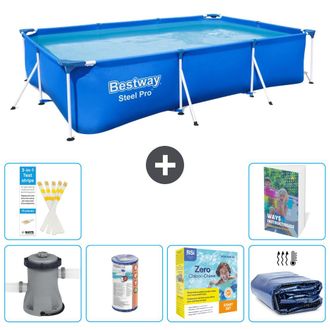 Bestway Piscina Bestway Steel Pro Rectangular - 300x201x66 Cm - 7-piezas S224