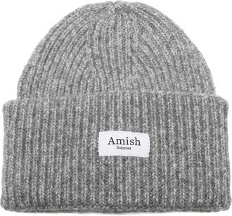 Amish ribbed beanie - men - Wool/Acrylic - One Size - Grey