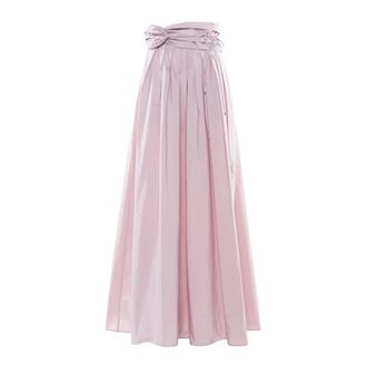 Nenette Maxi Skirts, female, Pink, Size: XS Long Taffeta Skirt