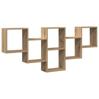 vidaXL Vidaxl - Estante De Pared Madera Ingenier&iacute;a Roble Artesanal 159x18x66 Cm