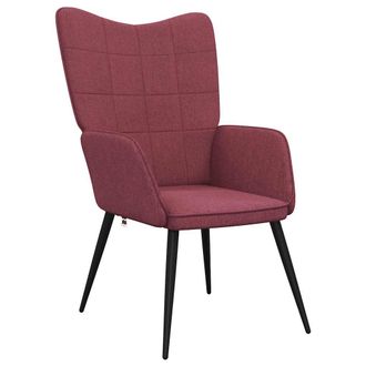 vidaXL Sill&oacute;n De Relax De Tela Color Rojo Tinto Vidaxl