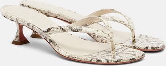 Amina Muaddi Sandali infradito Juliette 45 in pelle