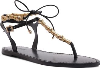 Schutz Nia Ankle Strap Sandal in Black at Nordstrom, Size 7.5