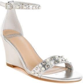 Rag & Co. Jumera Wedge Sandal in Silver at Nordstrom Rack, Size 7.5