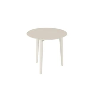 ED&Egrave;N JARD&Iacute; Mesa para jard&iacute;n irregular aluminio color blanco 50x45