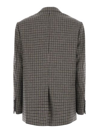 Dunst Houndstooth Wool Blazer - Beige
