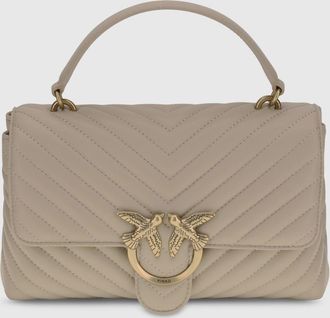 Pinko Borsa Love Lady Puff Medium Pinko in nappa matelass&egrave; chevron