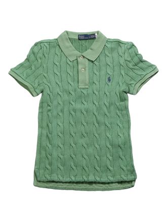 Polo Ralph Lauren cable-knit polo top - Green