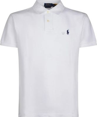 Polo Ralph Lauren Polo Shirts, male, White, XL, Custom Slim Fit Mesh Polo Shirt